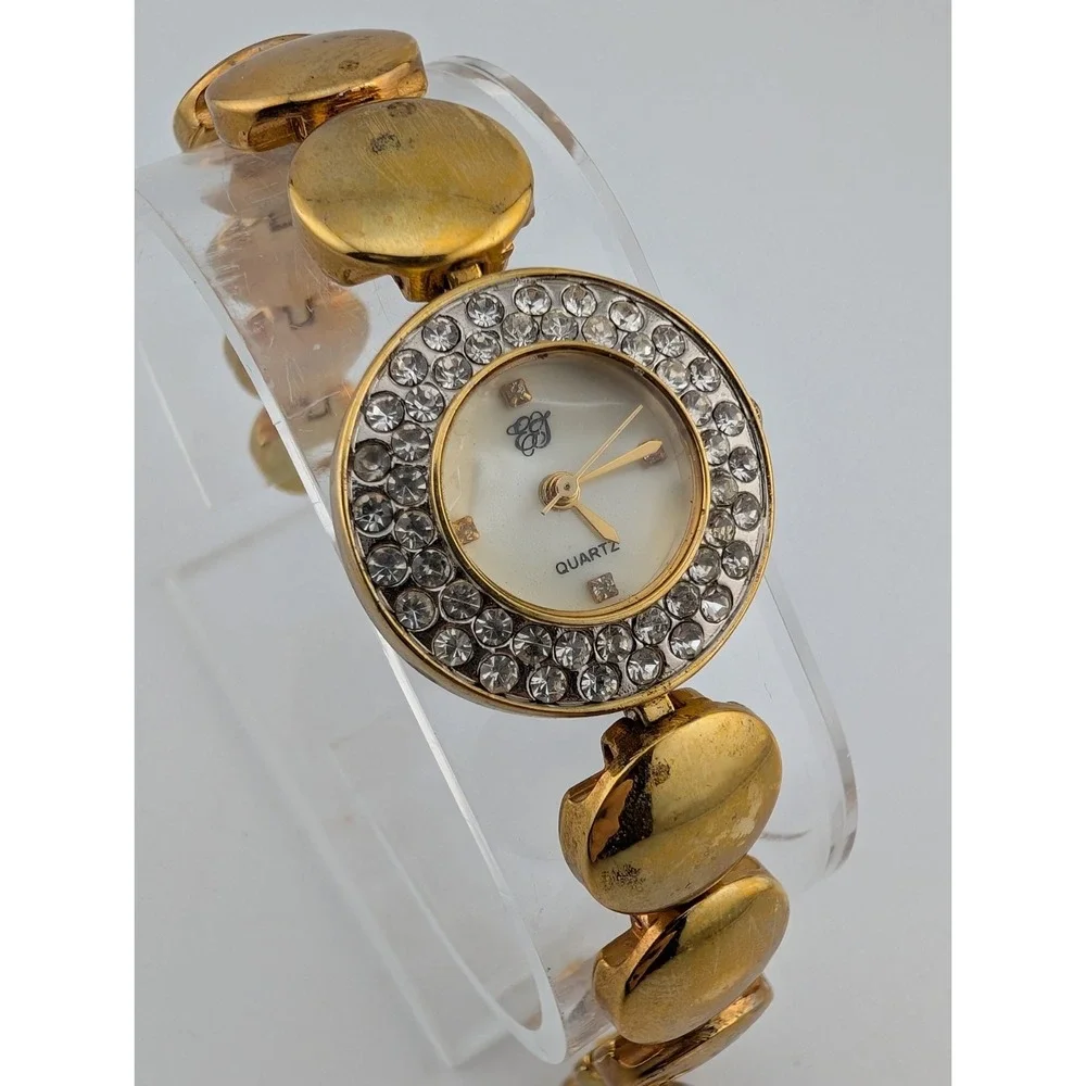 Vtg Elizabeth Taylor Watch Women 24mm Case Crystal Bezel 7.25